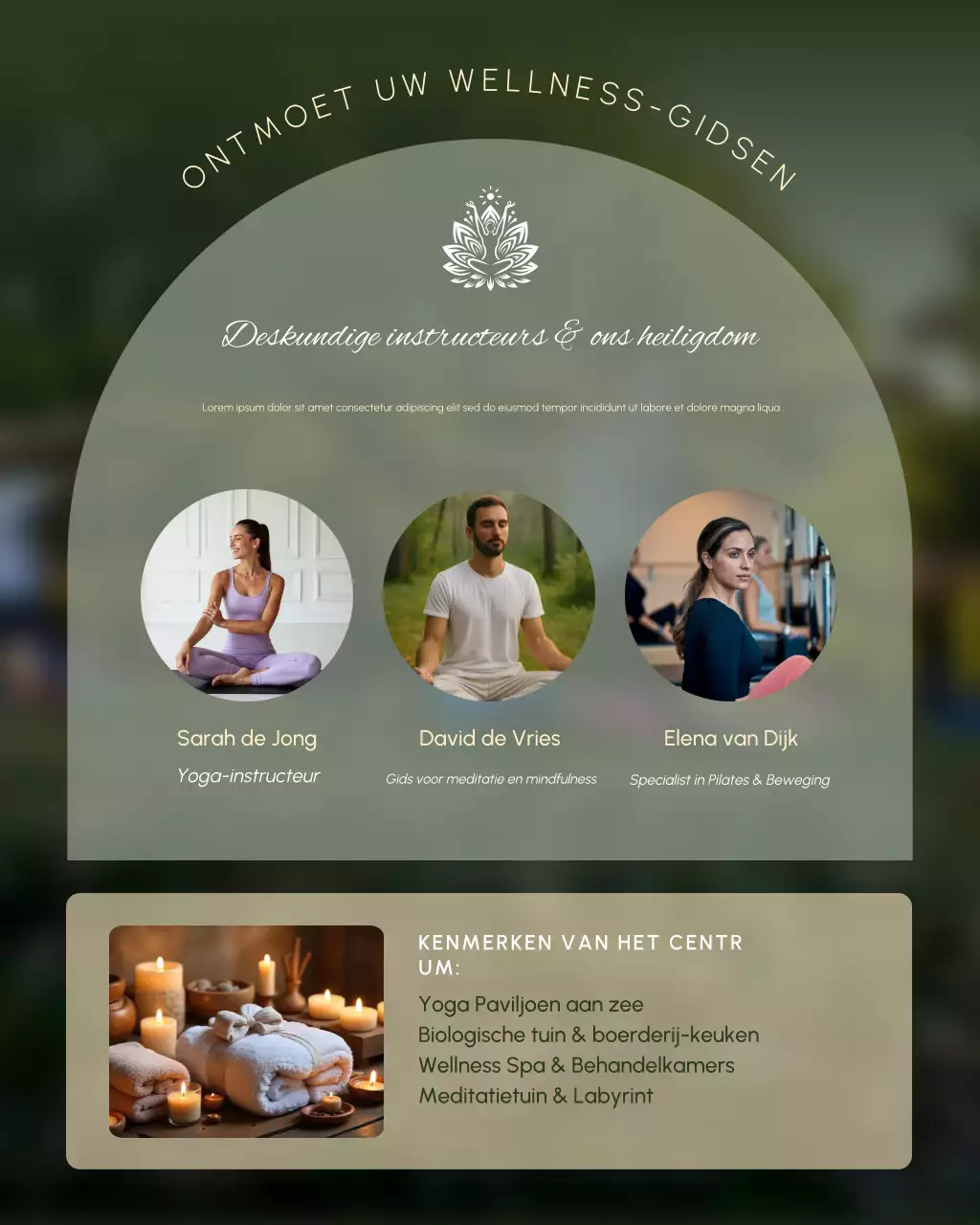 groene moderne wellness promotie