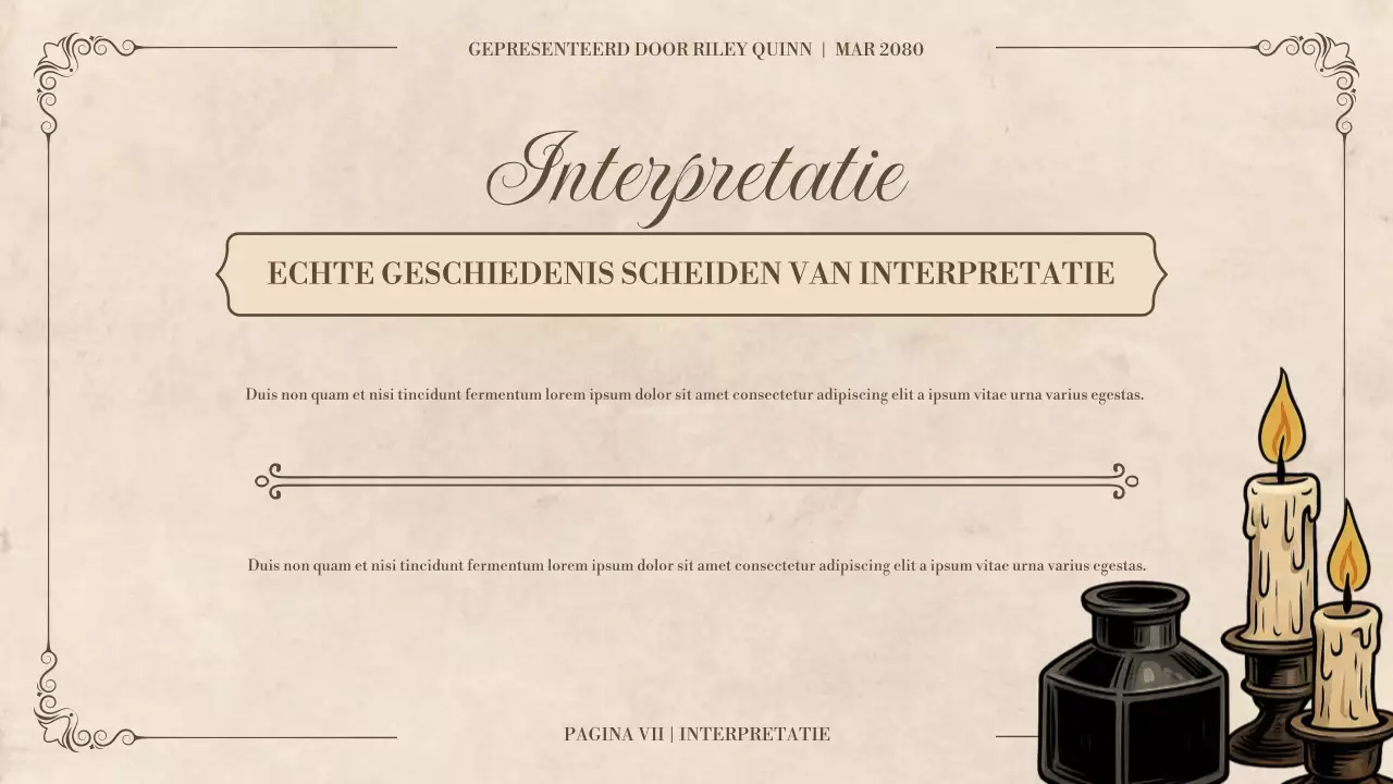 Presentatie Klassieke Historische Literatuurstudie