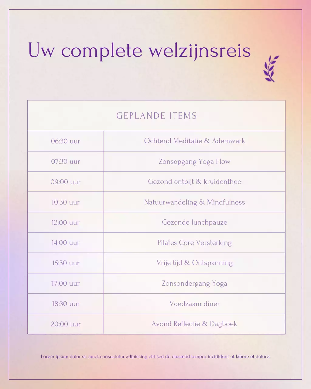 Instagram-bericht van Nature Retreat