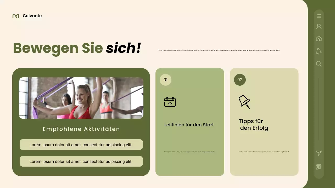 Grüner moderner Gesundheitsleitfaden Präsentation