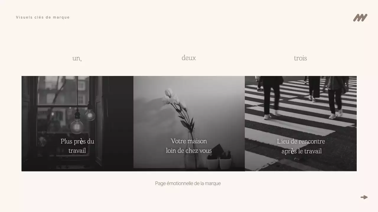 Description de la marque minimaliste beige