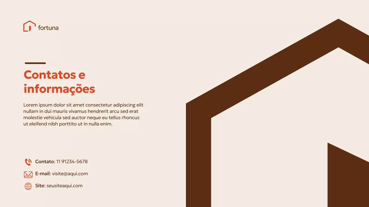 Apresentação de Promoção Imobiliária Moderna Bege