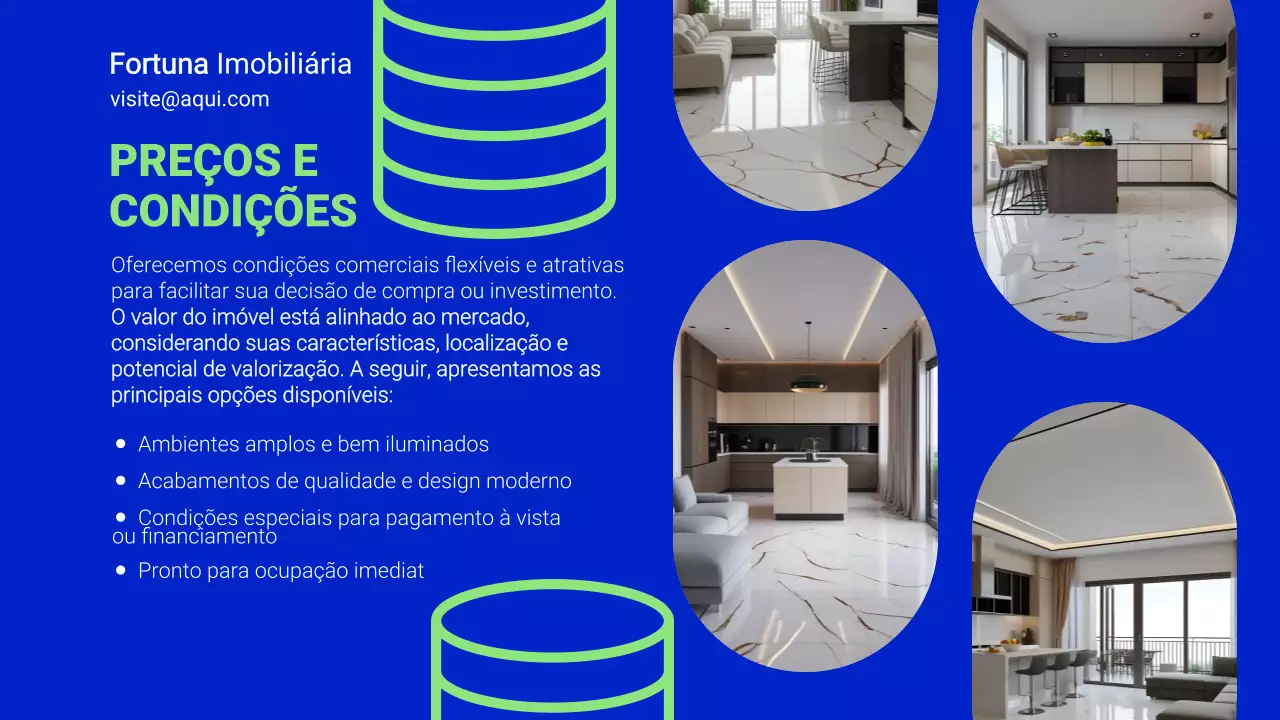 Apresentação de Promoção Imobiliária Blue Modern