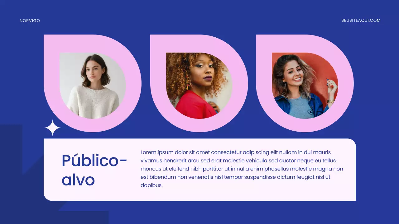 Apresentação do anúncio do produto Blue Modern