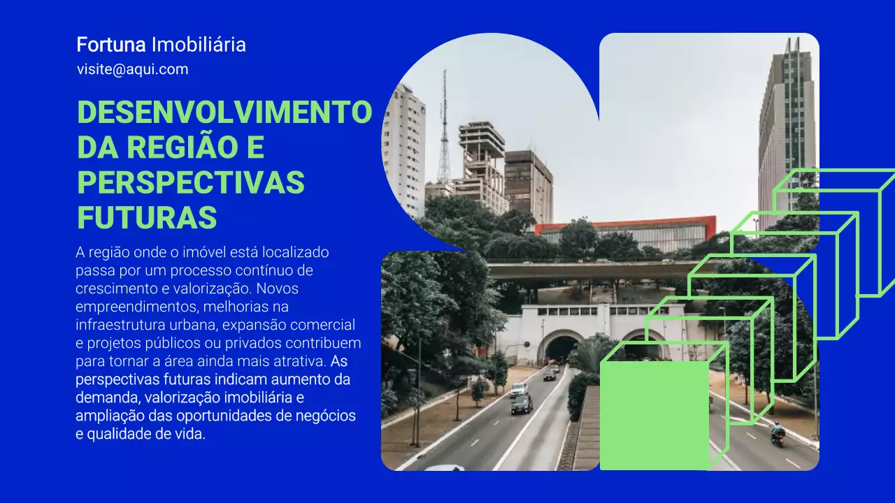 Apresentação de Promoção Imobiliária Blue Modern