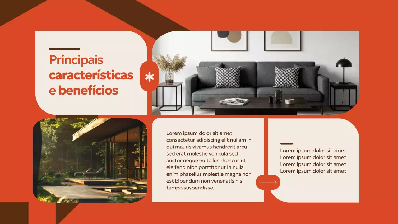 Apresentação de Promoção Imobiliária Moderna Bege