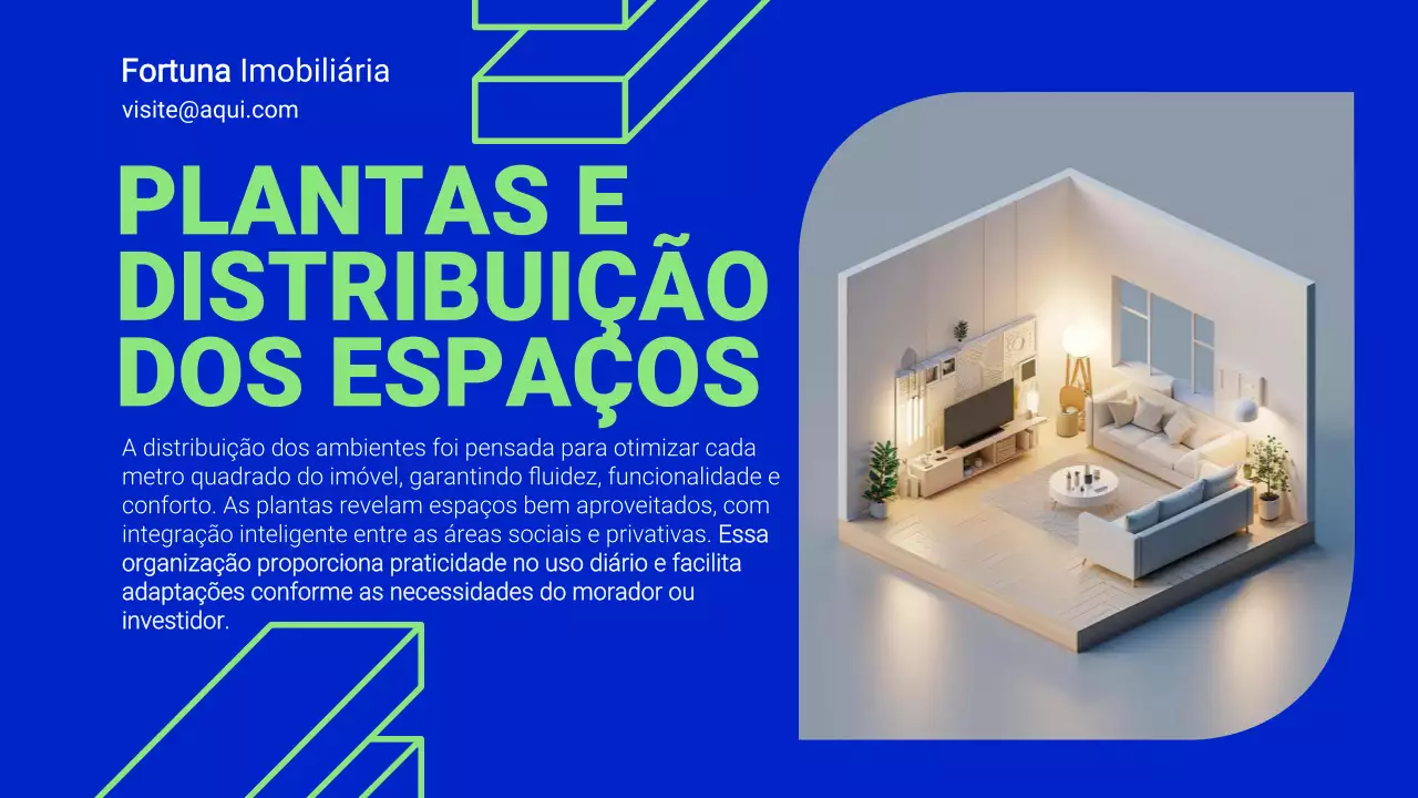 Apresentação de Promoção Imobiliária Blue Modern