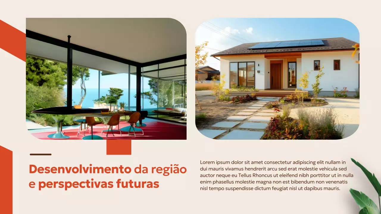 Apresentação de Promoção Imobiliária Moderna Bege