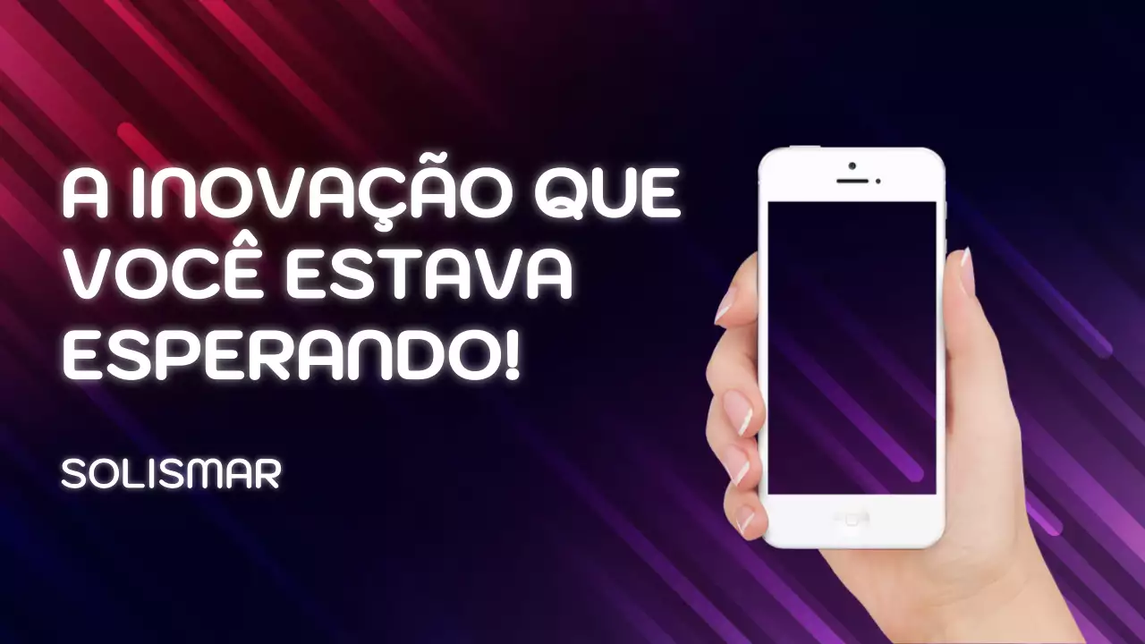 Apresentação de anúncio de smartphone moderno roxo