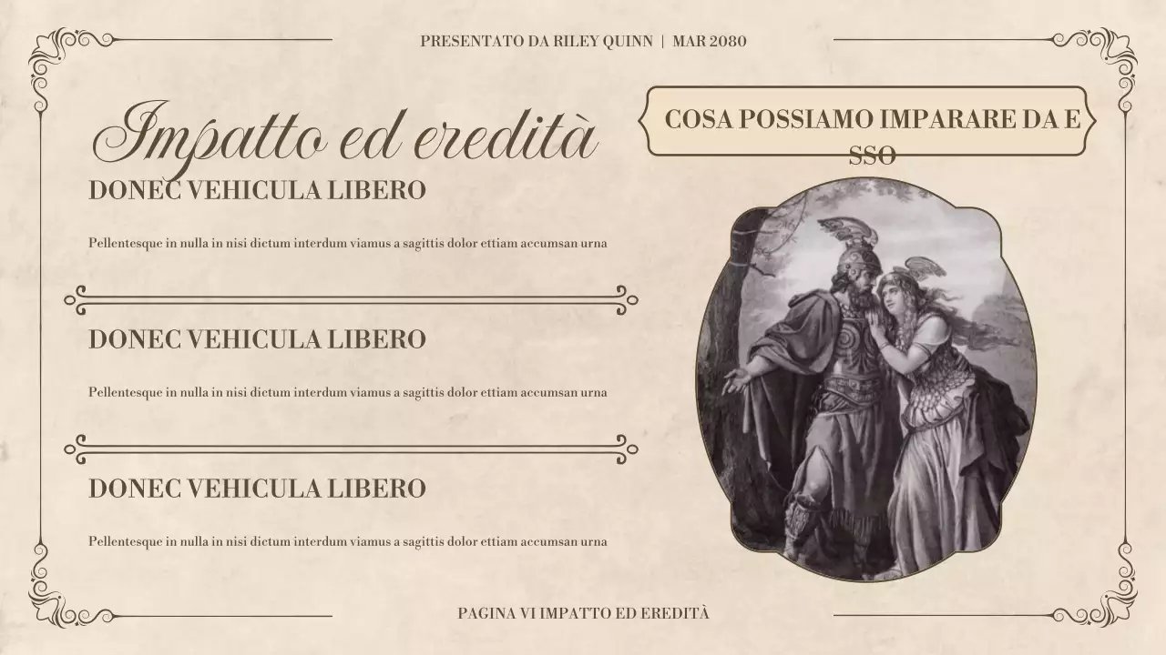 Presentazione sullo studio della letteratura storica classica