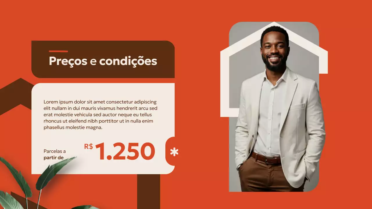 Apresentação de Promoção Imobiliária Moderna Bege