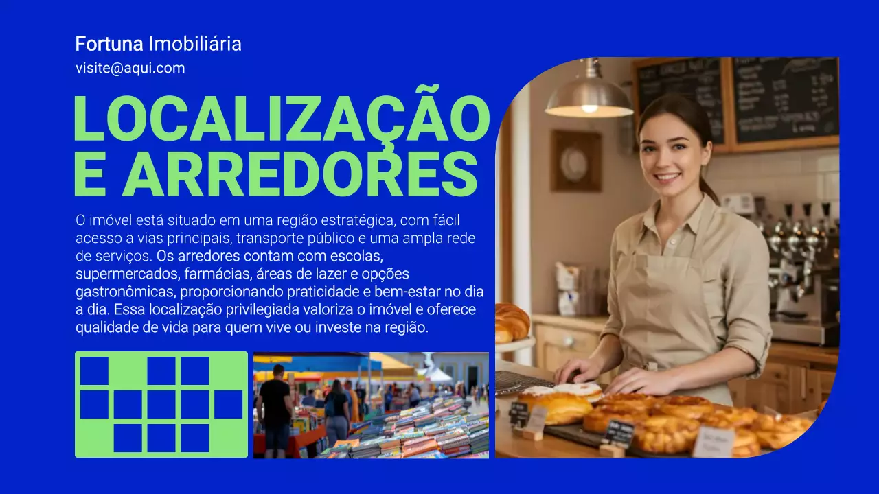 Apresentação de Promoção Imobiliária Blue Modern