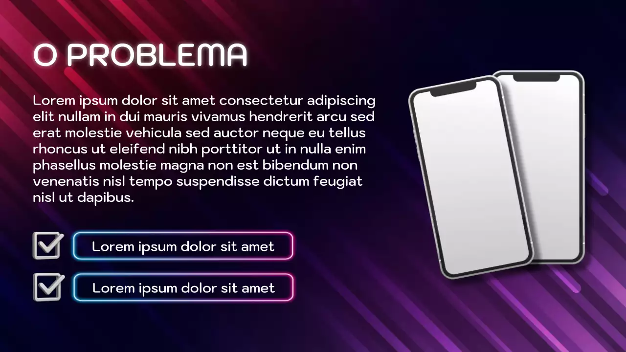 Apresentação de anúncio de smartphone moderno roxo