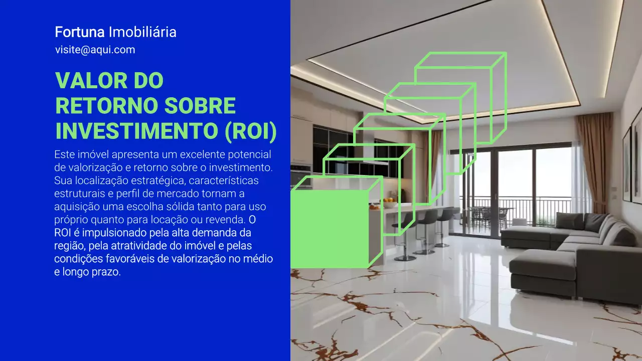 Apresentação de Promoção Imobiliária Blue Modern