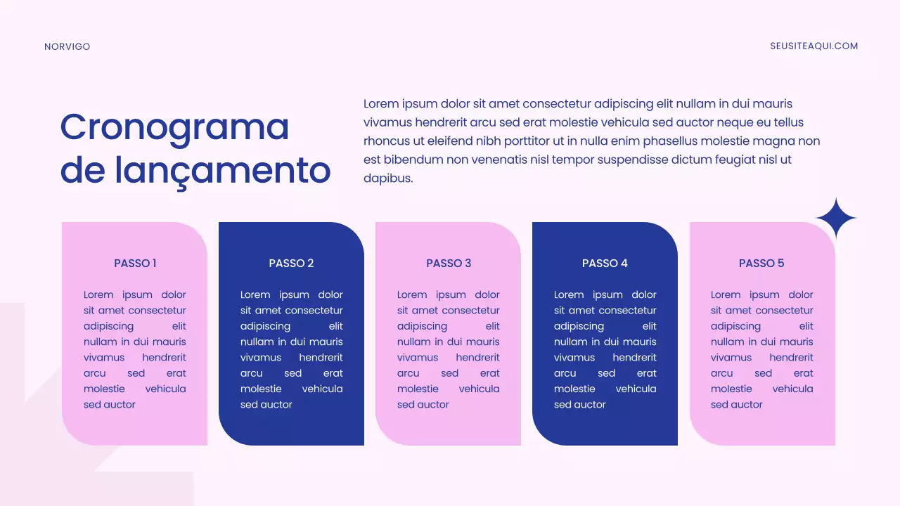 Apresentação do anúncio do produto Blue Modern