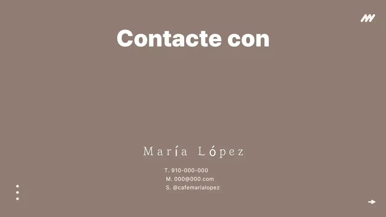 Descripción de marca minimalista en beige
