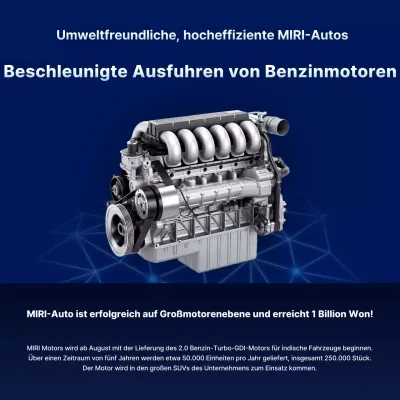 Blaue moderne Automotor-Werbung