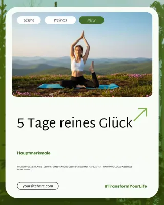 Instagram-Post zur Green Nature Wellness-Werbung