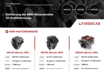 Werbung für einen schwarzen modernen Automotor