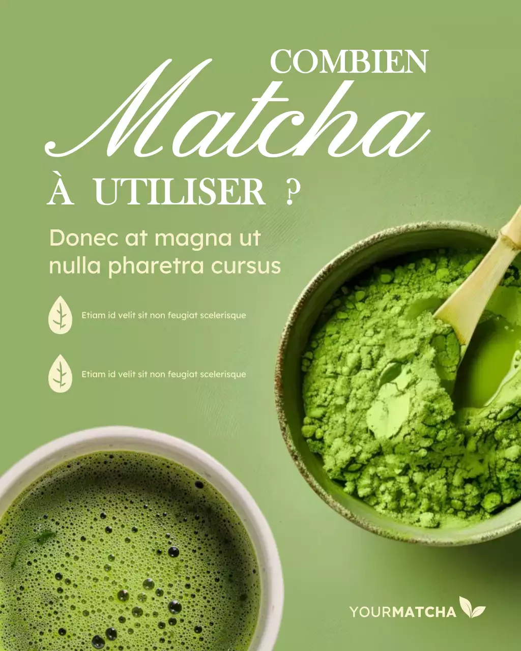 Publication Instagram de présentation de la culture Matcha Mood