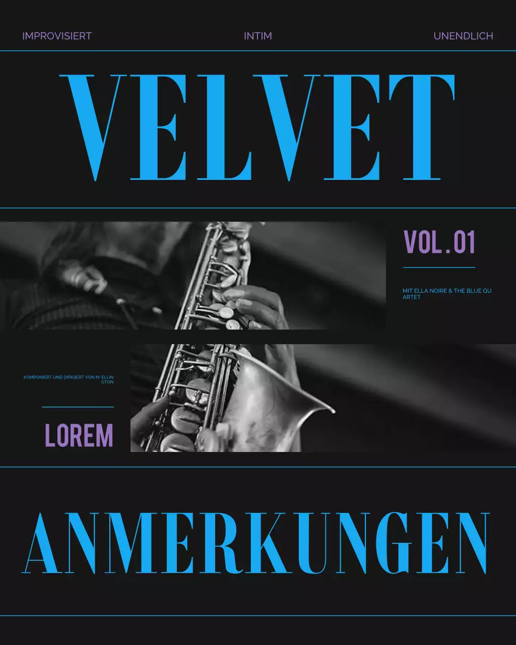 Blue Bold Jazz Albumcover-Post