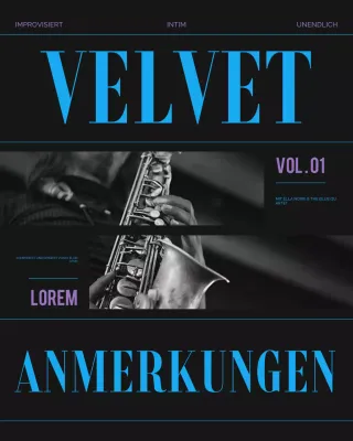 Blue Bold Jazz Albumcover-Post