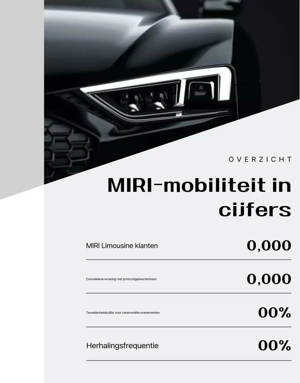 Zwarte luxe ceremoniële dienstadvertentie