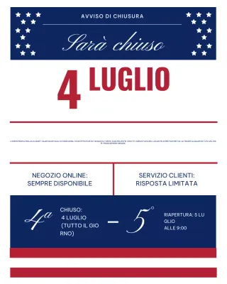 Annuncio di festa tradizionale blu