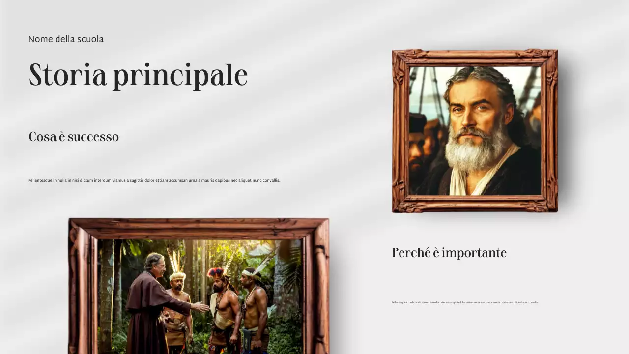 Presentazione della storia classica grigia