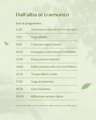 Pianificatore di benessere minimale verde Social Media