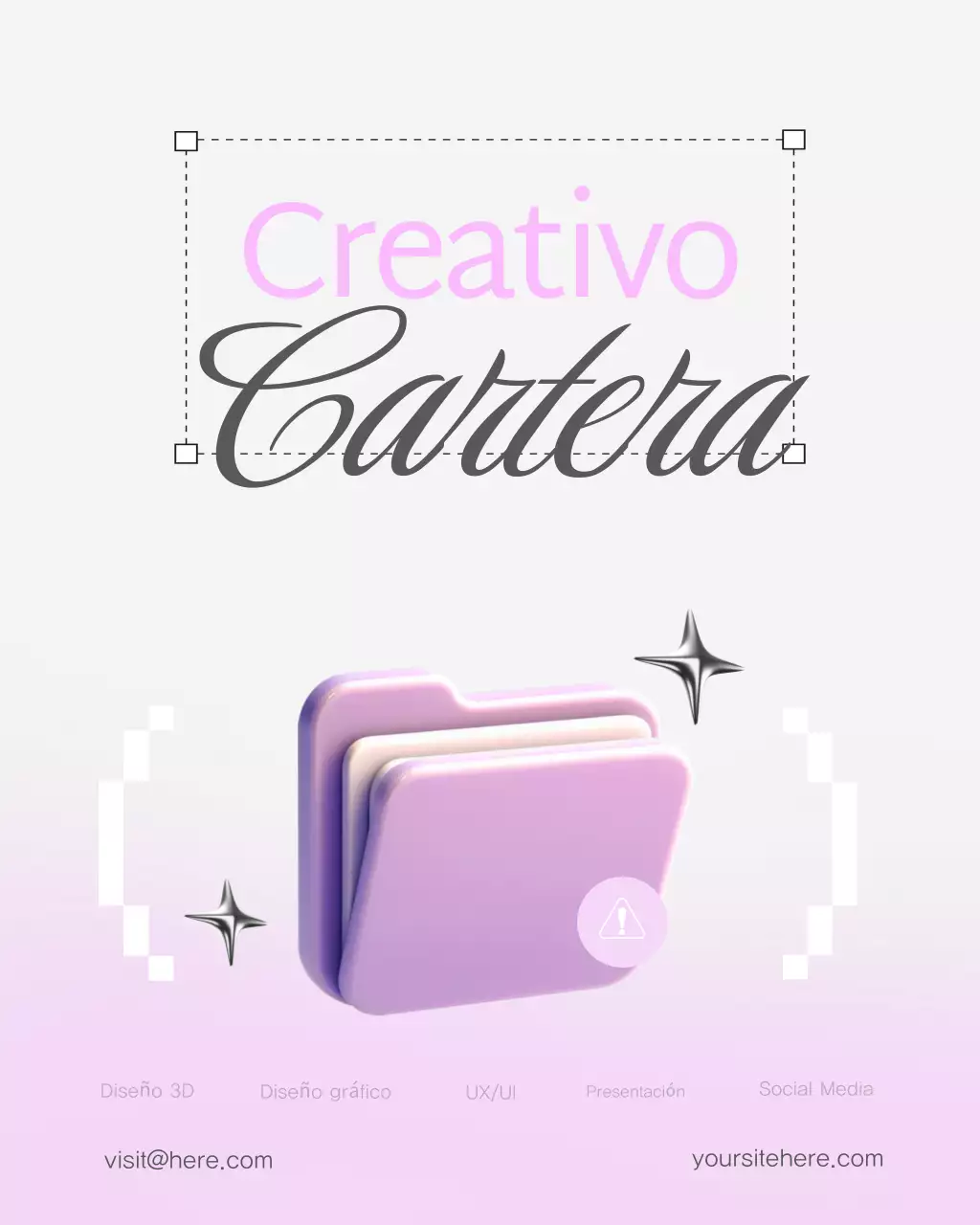 Publicación de Instagram de una cartera de cromo moderna y audaz