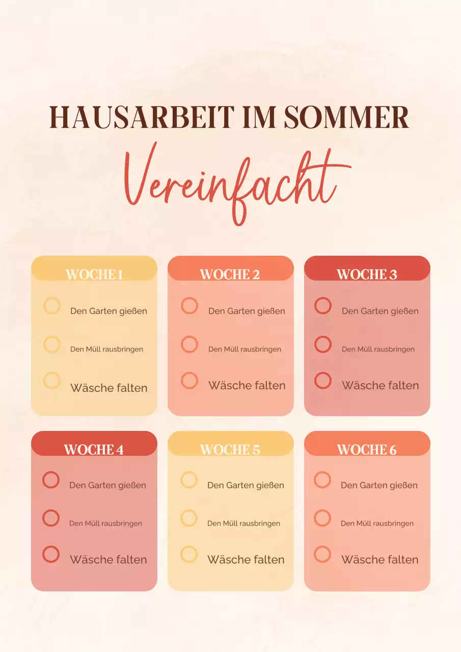 Blumenplaner für Sommerarbeiten