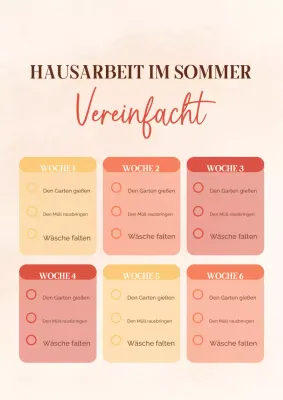 Blumenplaner für Sommerarbeiten