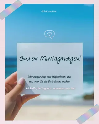 blaue moderne Grußkarte