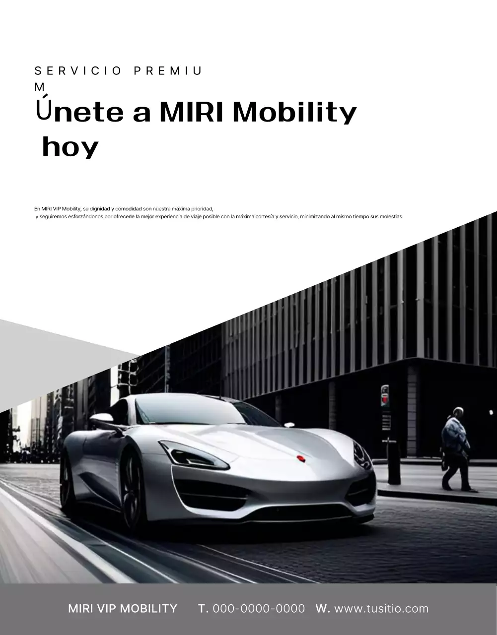 Anuncio de servicio ceremonial de lujo negro