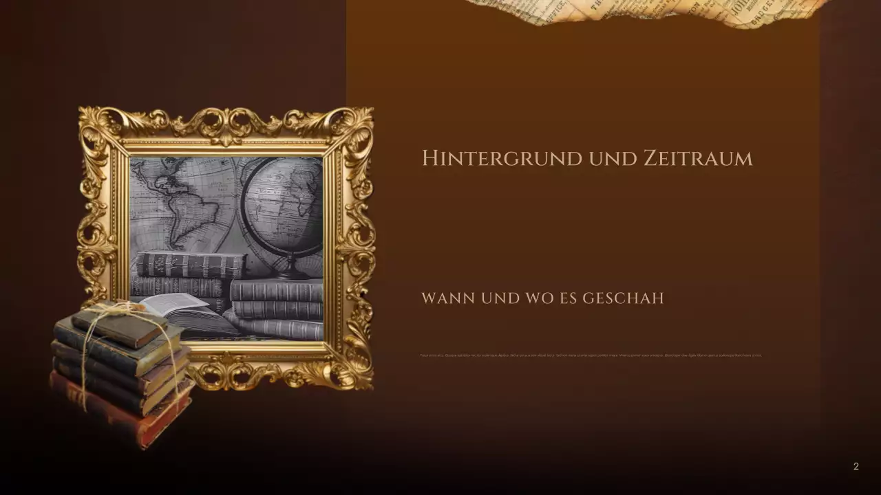 brauner Vintage-Literaturkurs