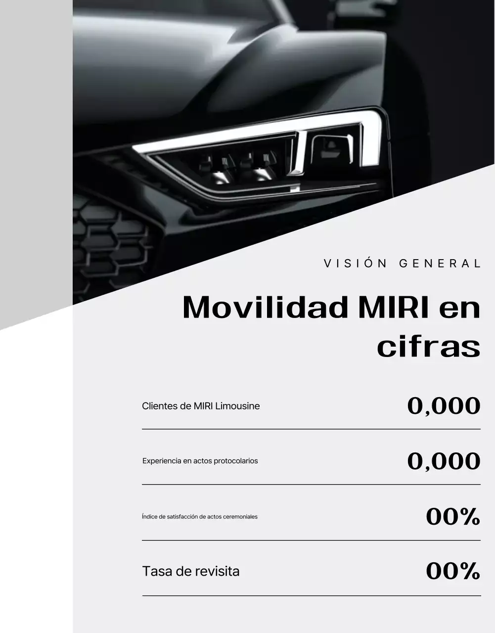 Anuncio de servicio ceremonial de lujo negro