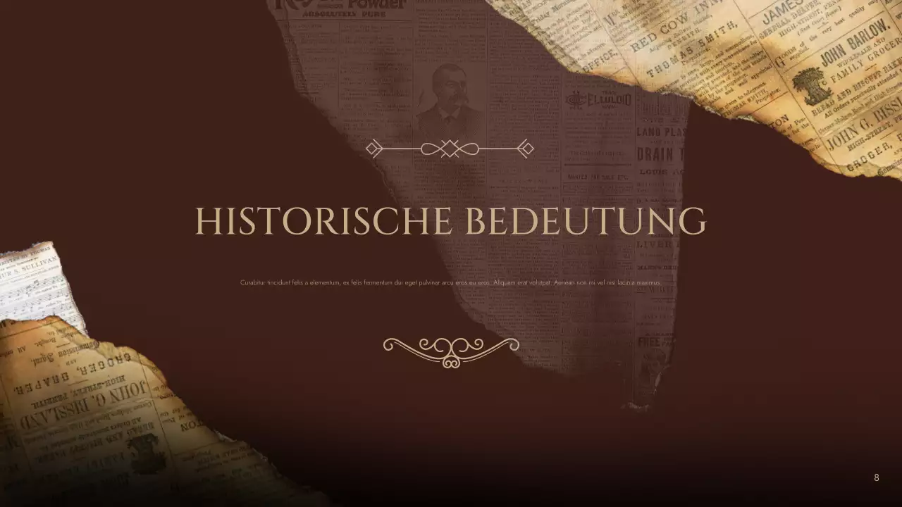 brauner Vintage-Literaturkurs