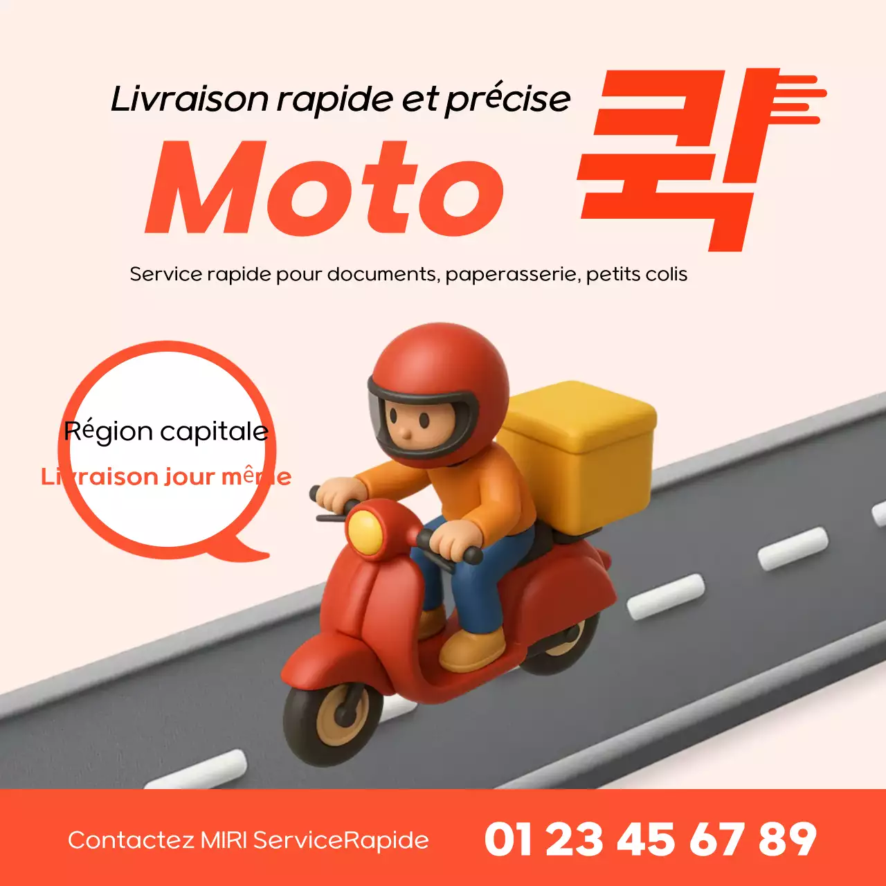 Promotion du service de livraison Orange Simple