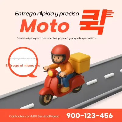 Promoción del servicio de entrega sencilla de Orange