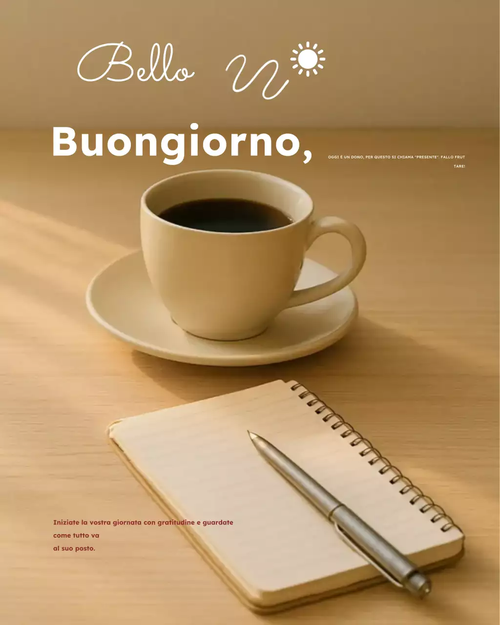 Buongiorno, post di Instagram