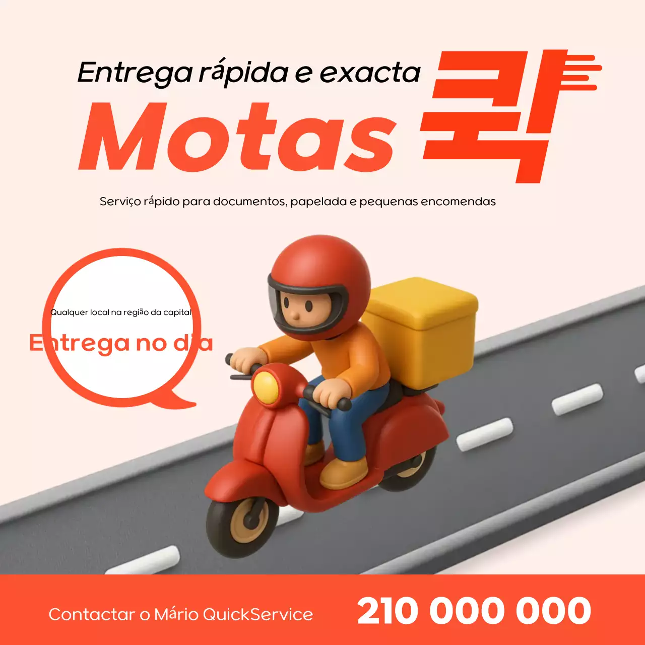 Promoção do Serviço de Entrega Simples da Orange