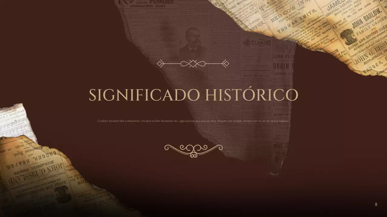 Curso de literatura vintage marrón