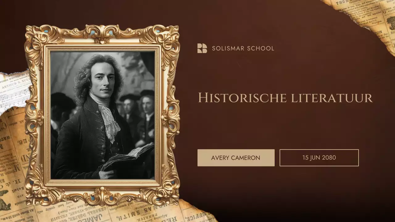 bruine vintage literatuurcursus