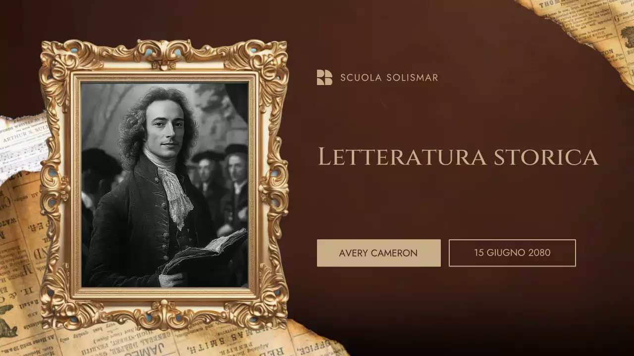 corso di letteratura vintage marrone