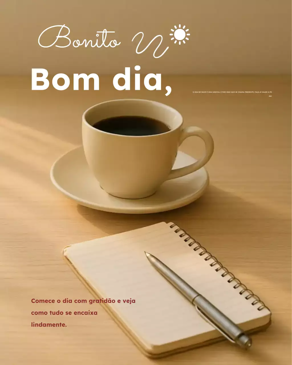 Postagem de bom dia no Instagram