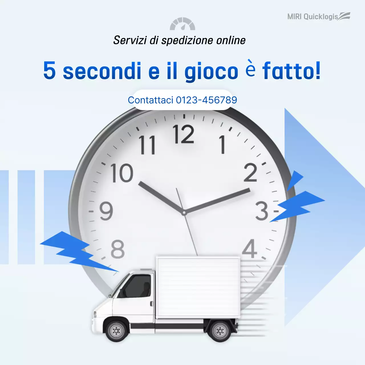 Pubblicità di Sky Blue Modern Logistics
