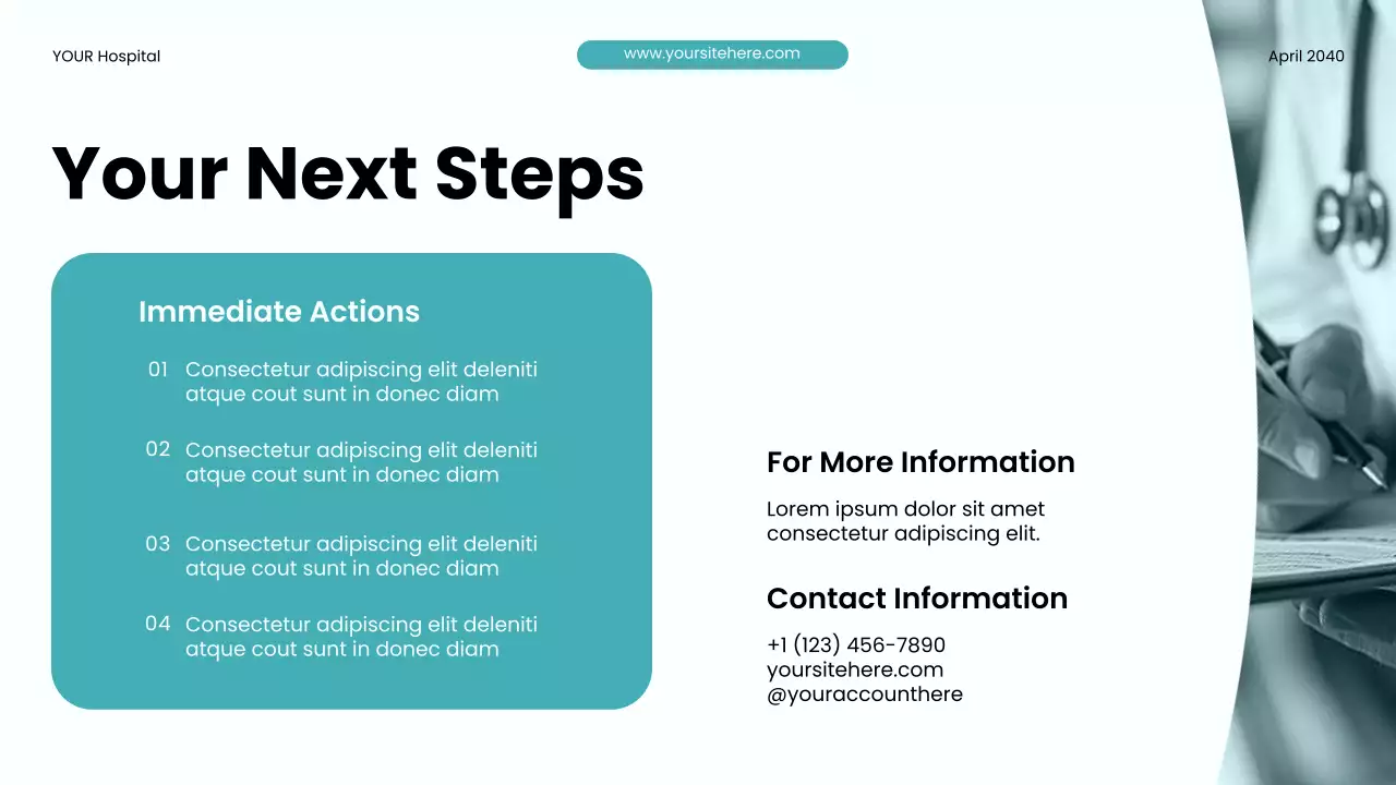 Teal Modern Health Diabetes Awareness Presentation