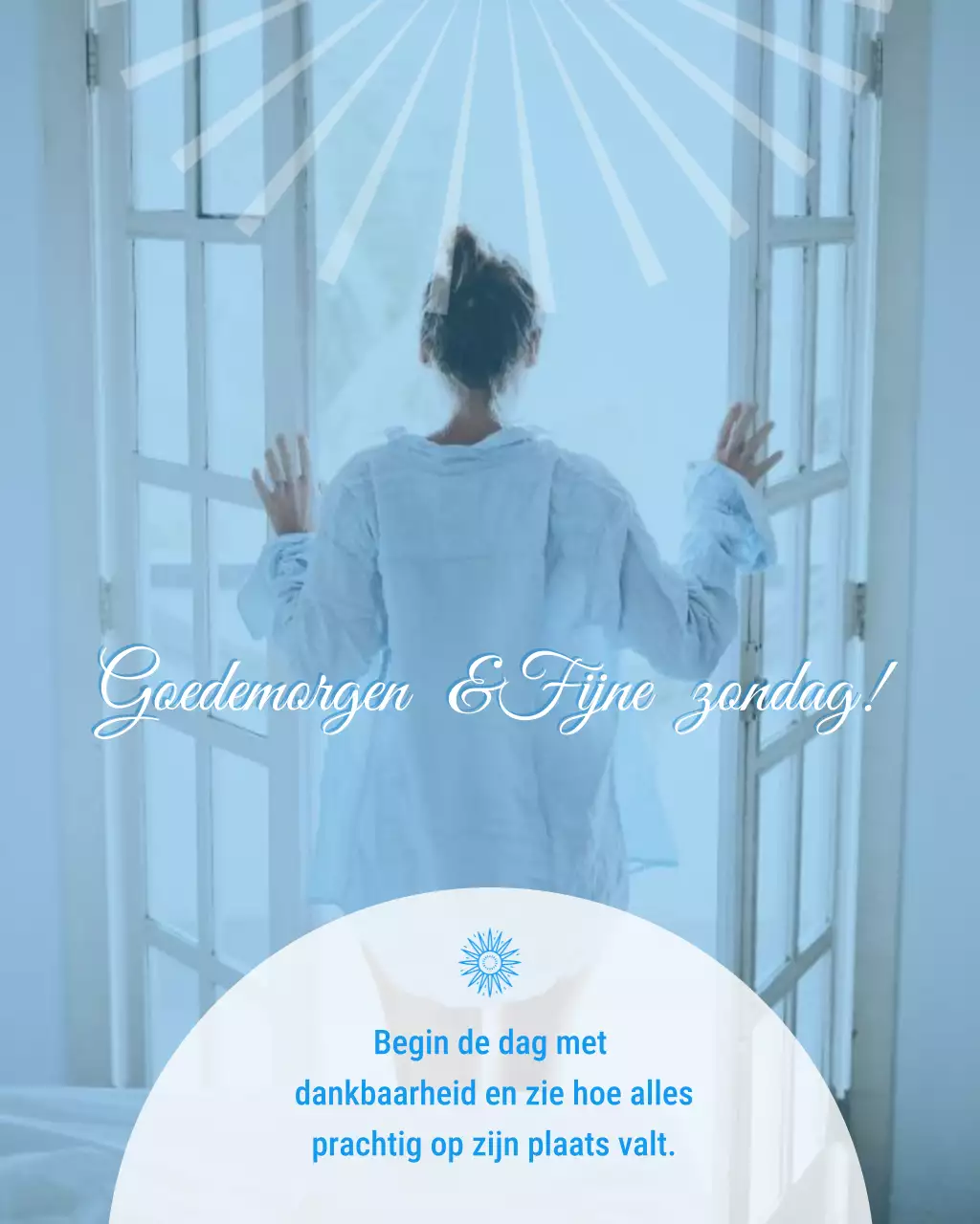 Beige esthetische goedemorgen Instagram-post