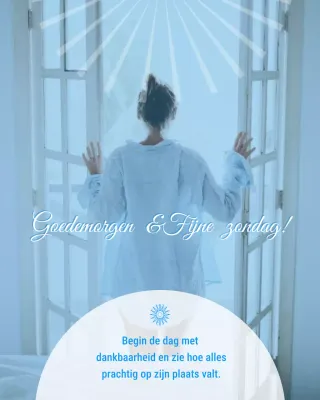 Beige esthetische goedemorgen Instagram-post